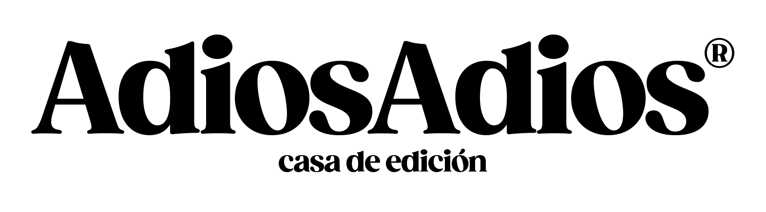 AdiosAdios® Logo Negro